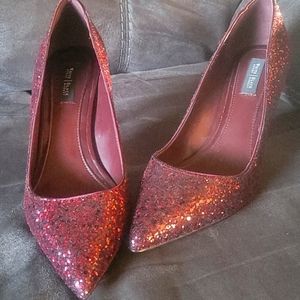 White house black market 8.5 glitter heels
